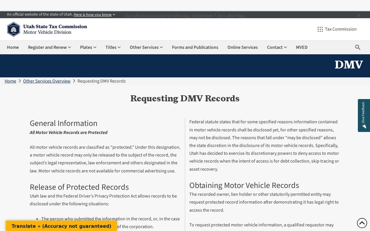 Cache County traffic court and Utah driver file distinction