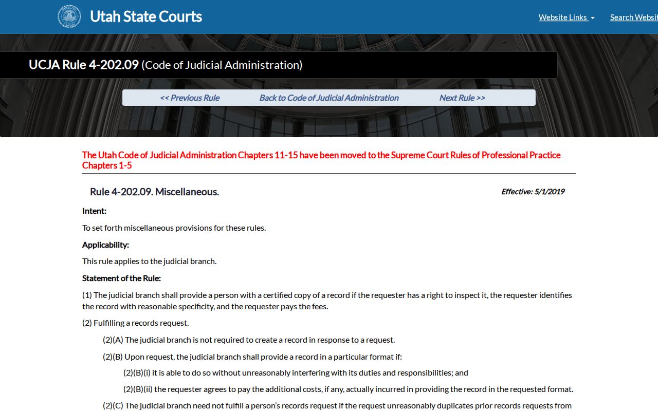 Cache County court case records redaction rule